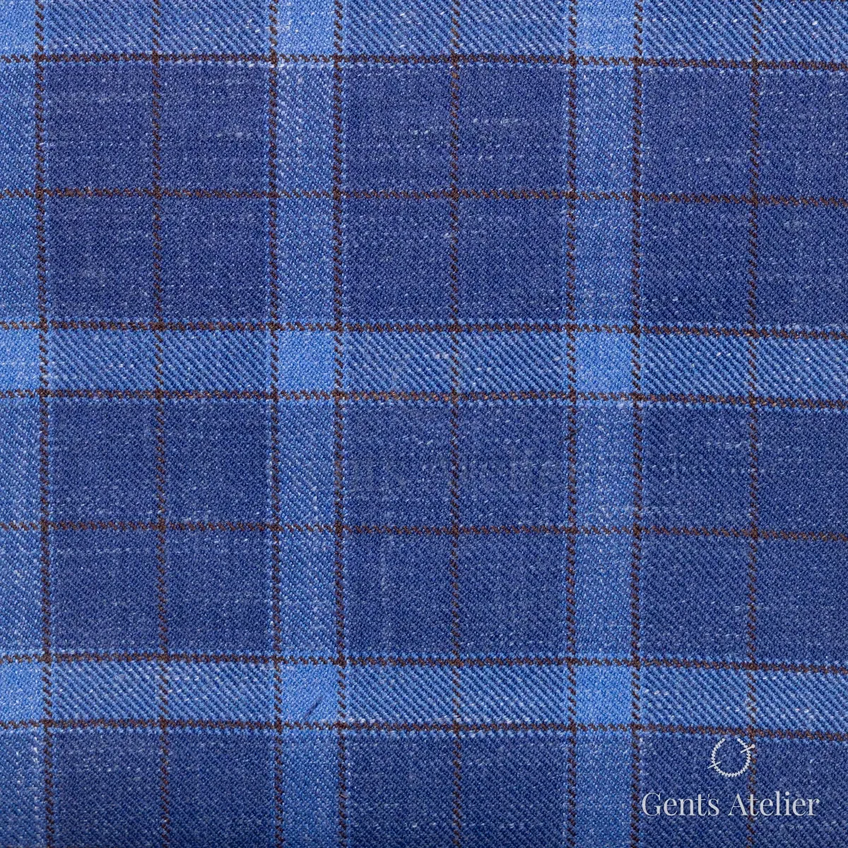 Костюм из Gent's Colors 2699-20 — синий, Шерсть, лён, шёлк
